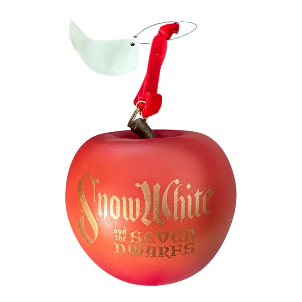 RARE Disney Store Snow White Red Poison Apple Ornament 2008